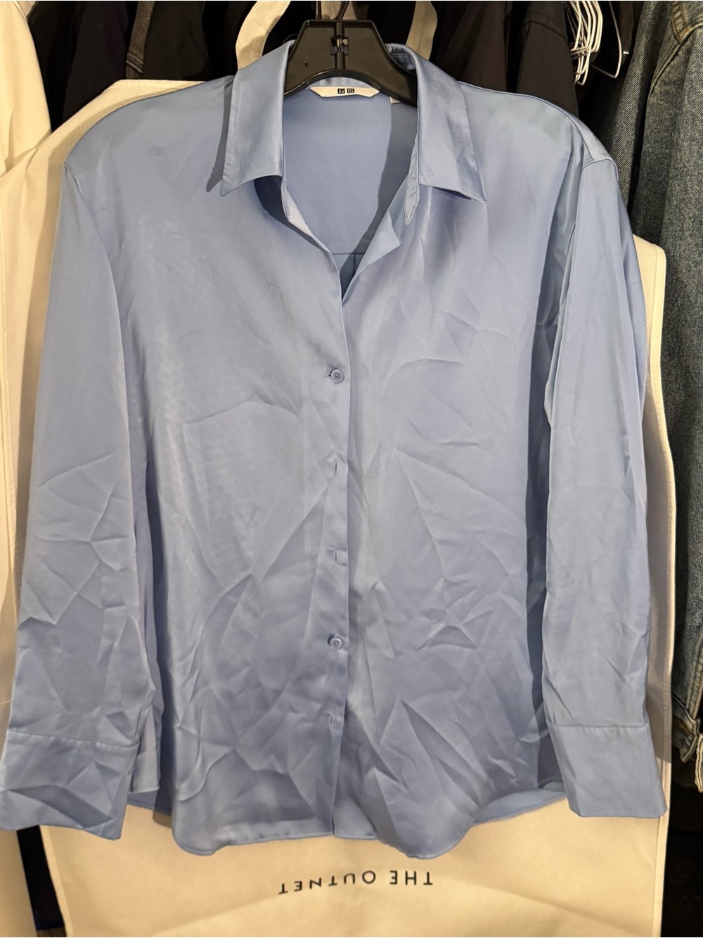 Uniqlo Light Blue Women's Button-Up Blouse